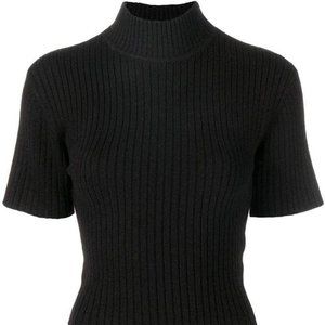STAUD Crop Cutout Sweater